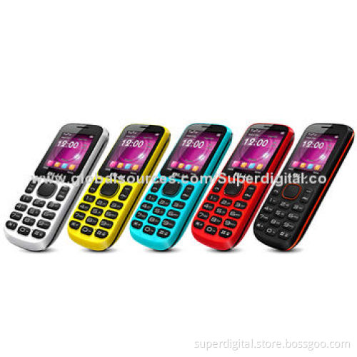 Low-end China/Dual-SIM Quad-band Unlocked Mobile Phones, Supports Bluetooth/GPRS, TV, Torch